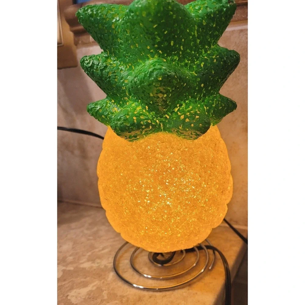 Pineapple Lamp With Glasses Textured Works‎ Pre-owned